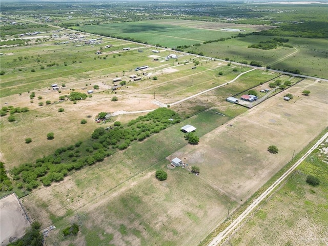 drone / aerial view featuring a rural view