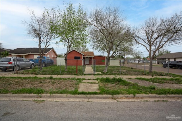 exterior space featuring fence