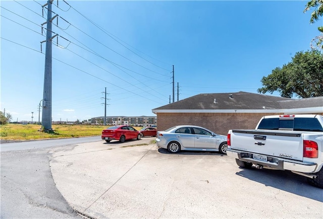 view of parking / parking lot