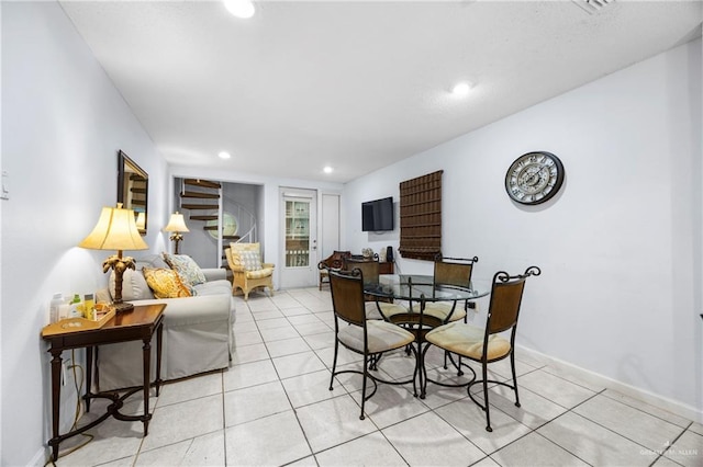 6300 Padre Blvd Unit 871, South Padre Island, TX 78597 - dining area featuring light tile patterned floors and recessed lighting