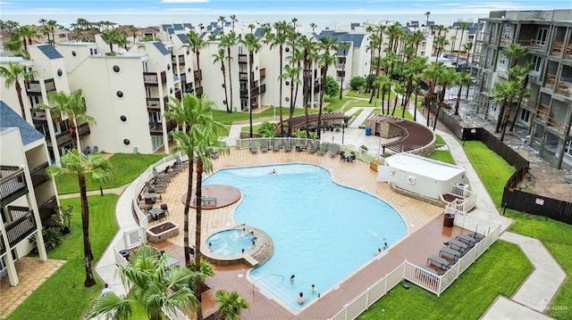 6300 Padre Blvd Unit 871, South Padre Island, TX 78597 - community pool with a lawn