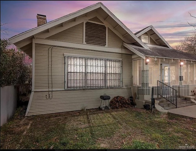 view of front of home