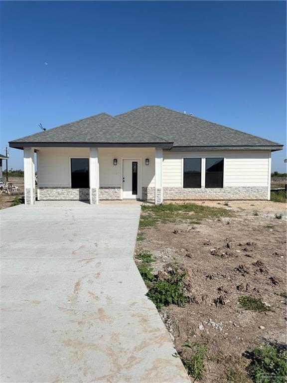 view of front of property with a porch