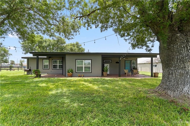 23807 Stuart Place Rd, Harlingen, TX 78552 - back of property with a patio