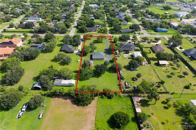 20538 Rio Rancho Rd, Harlingen, TX 78552 - aerial overview of property's location with property boundaries highlighted