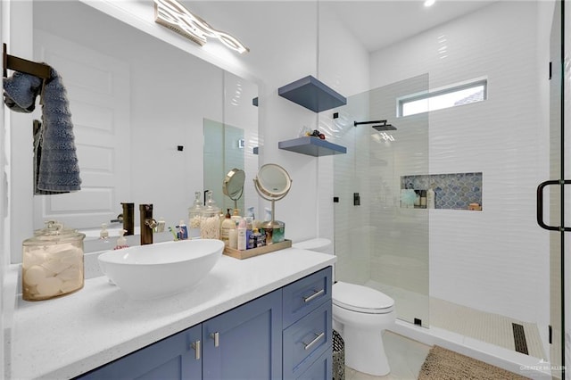 3408 Madison Ave, Edinburg, TX 78539 - bathroom featuring a shower stall and vanity