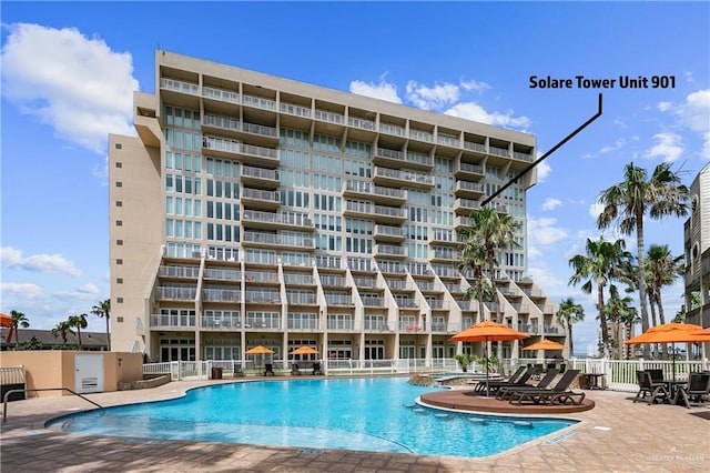 6300 Padre Blvd Unit 901, South Padre Island, TX 78597 - community pool with a patio area