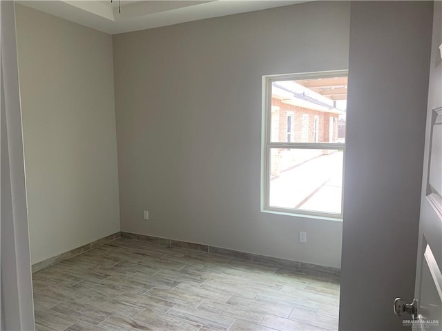 spare room with a wealth of natural light