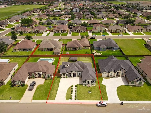 birds eye view of property