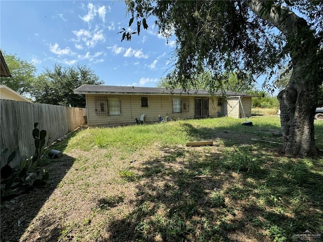 view of back of property