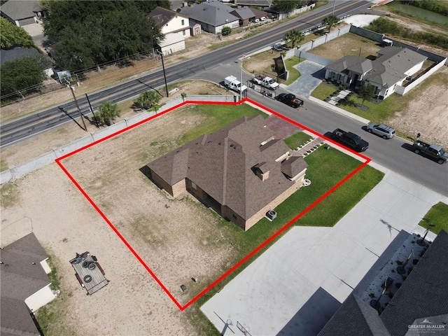 2000 Shelby St, Mission, TX 78572 - aerial view of residential area with property parcel outlined