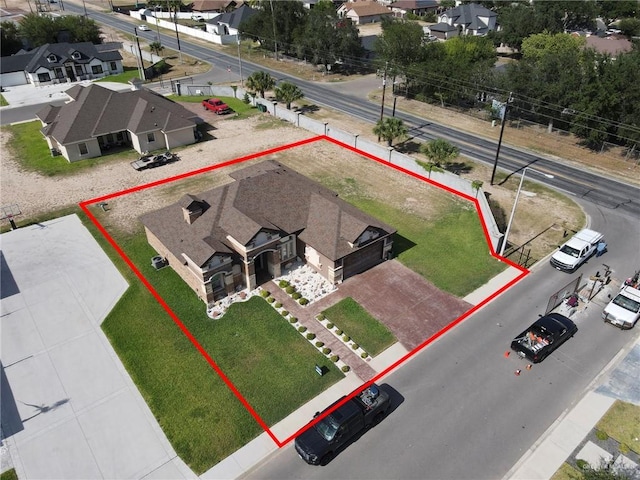 2000 Shelby St, Mission, TX 78572 - aerial view of residential area featuring property boundaries highlighted
