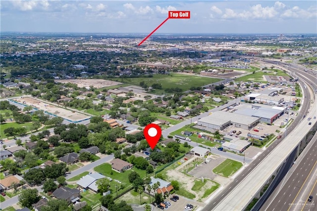 218 W Eller Ave, Pharr, TX 78577 - aerial view of property and surrounding area featuring a major roadway