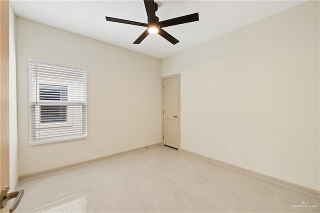 1901 W Violet Dr, Pharr, TX 78577 - unfurnished room with a ceiling fan and baseboards