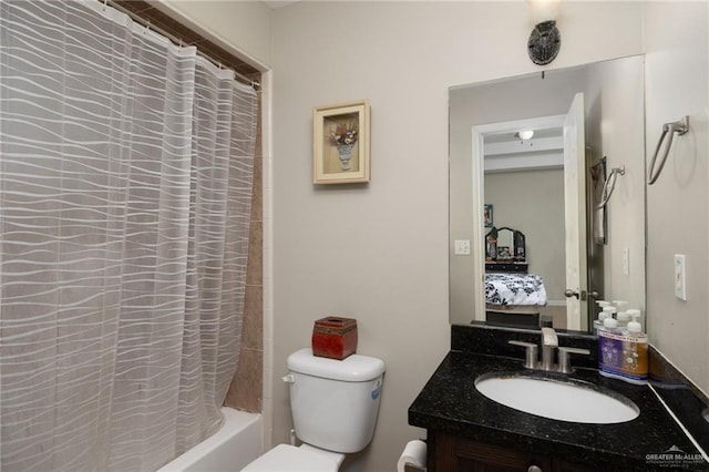 1904 E Hibiscus Ave, Hidalgo, TX 78557 - ensuite bathroom with toilet, vanity, and shower / tub combo