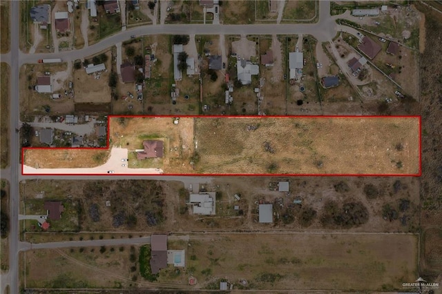 5514 N Minnesota Rd, Mission, TX 78574 - aerial map of property and surrounding area featuring property parcel outlined