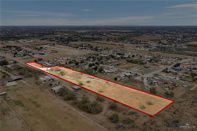 5514 N Minnesota Rd, Mission, TX 78574 - aerial view of property's location with property parcel outlined