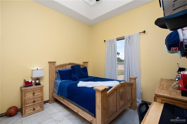 5514 N Minnesota Rd, Mission, TX 78574 - bedroom featuring marble look tile flooring
