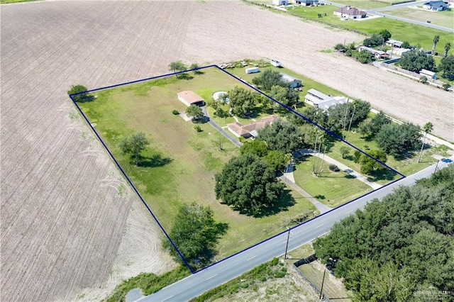 5129 N Mile 5 1/2 Rd W, Weslaco, TX 78599 - view of rural area featuring property parcel outlined