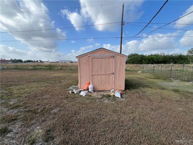 1116 S Orange St, Mercedes, TX 78570 - view of shed featuring a view of countryside