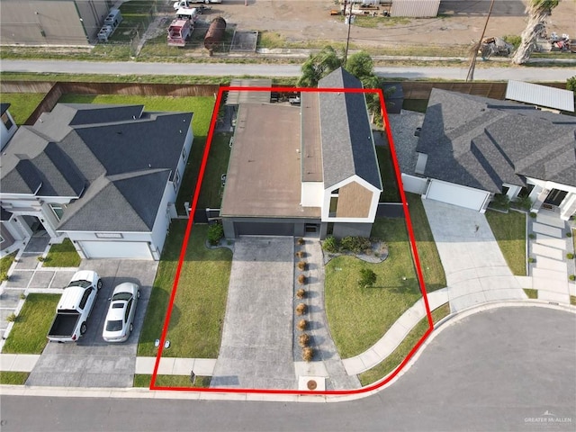 birds eye view of property