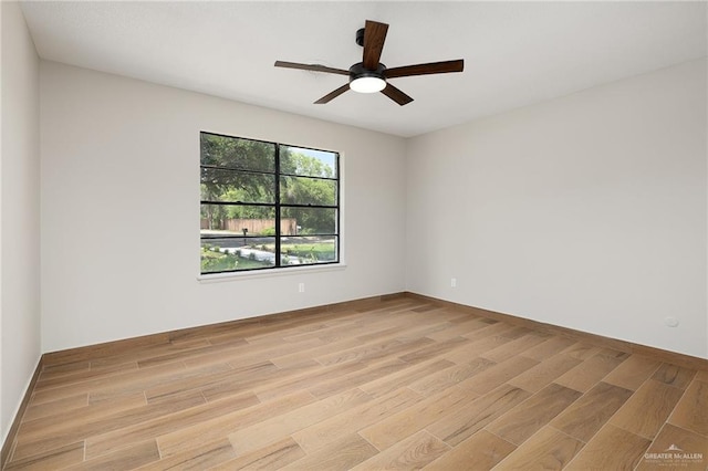 147 W Austin Blvd, Edinburg, TX 78539 - spare room featuring light wood-style flooring and a ceiling fan