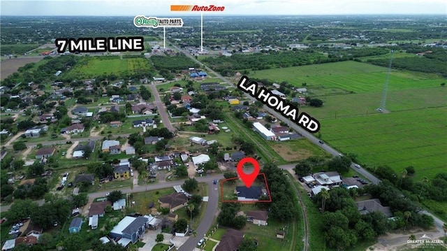 2800 Encke Rd, Mission, TX 78574 - aerial overview of property's location featuring rural landscape