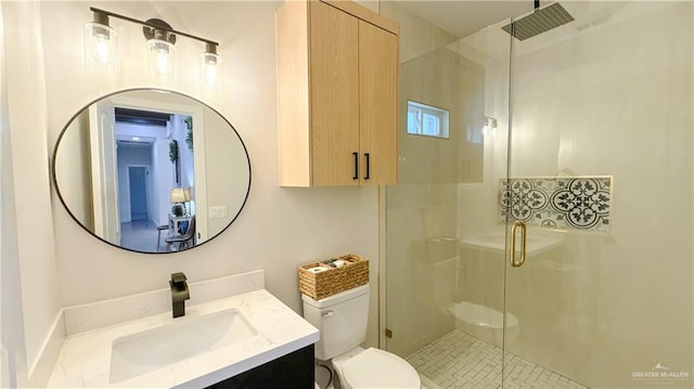 2800 Encke Rd, Mission, TX 78574 - full bathroom featuring vanity and a stall shower