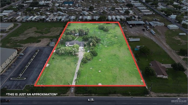 drone / aerial view featuring a residential view