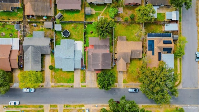 aerial view featuring a residential view