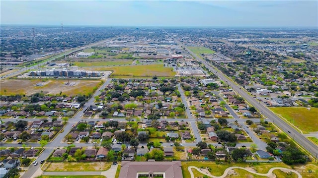 bird's eye view with a residential view