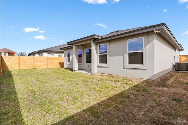 3925 S Mullin Ave, Edinburg, TX 78542 - back of property featuring a fenced backyard and stucco siding