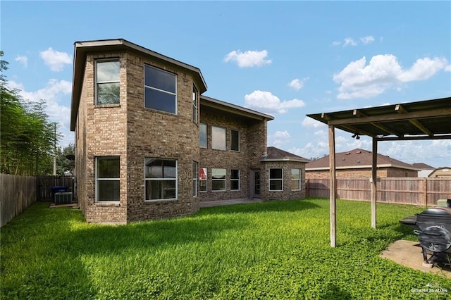 3716 Yellowhammer Ave, Mcallen, TX 78504 - back of house with brick siding and central air condition unit