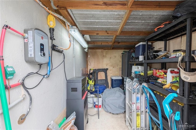 view of storage