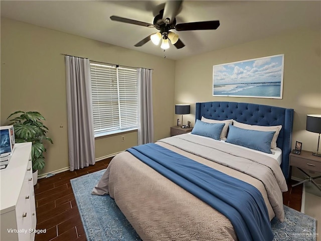 8802 N 29th Ln, Mcallen, TX 78504 - bedroom featuring wood finished floors and a ceiling fan