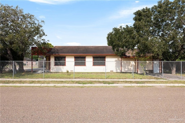 view of front of home