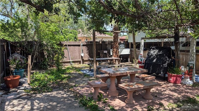 2104 Harvey St, Mcallen, TX 78501 - view of patio / terrace featuring a fenced backyard