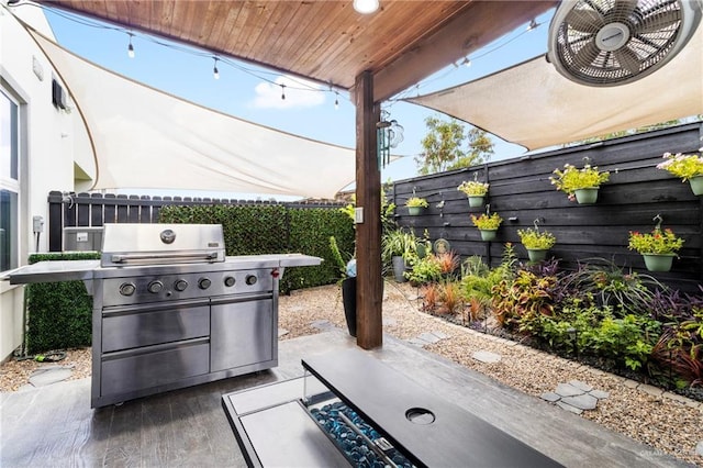 2215 Corales St, Mission, TX 78573 - view of patio featuring a grill