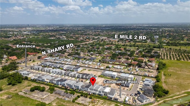 2215 Corales St, Mission, TX 78573 - aerial view of property and surrounding area