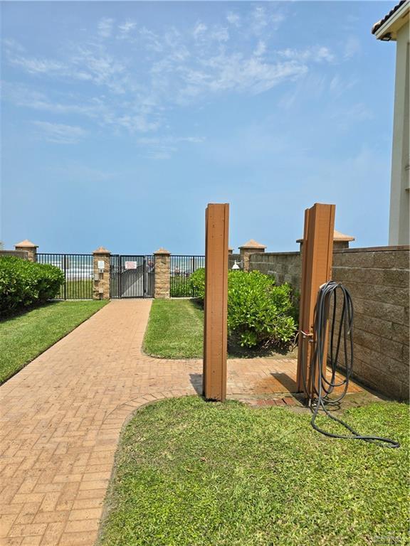 6503 Fountain Way S, Padre Island, TX 78597 - view of yard
