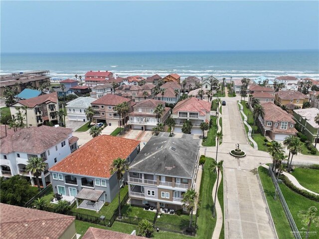 6503 Fountain Way S, Padre Island, TX 78597 - aerial perspective of suburban area with a large body of water