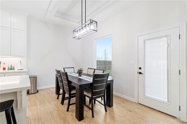 1801 Stardust Ln, Edinburg, TX 78541 - dining room featuring light wood finished floors and baseboards
