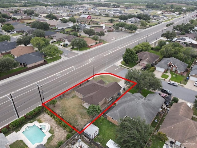 3621 Xenops Ave, Mcallen, TX 78504 - drone / aerial view with a residential view