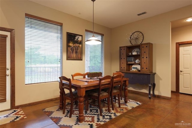 view of dining room