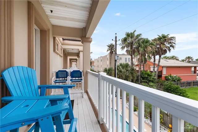 123 E Saturn Ln Unit C-3, South Padre Island, TX 78597 - balcony featuring a residential view