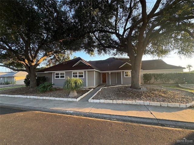 view of ranch-style home