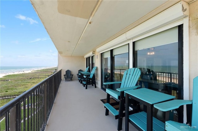3000 Gulf Blvd Unit 701, South Padre Island, TX 78597 - balcony with view of water and beach
