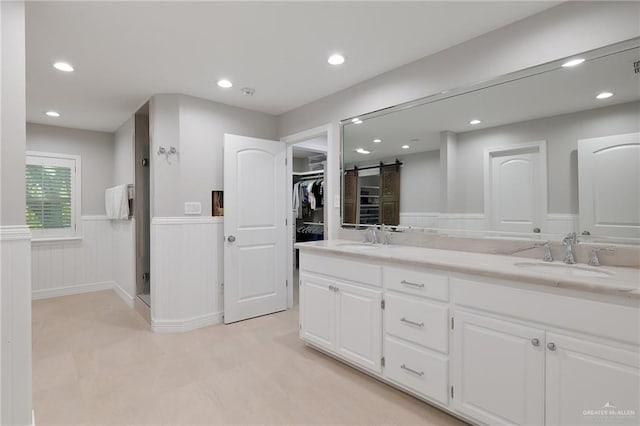 bathroom with vanity