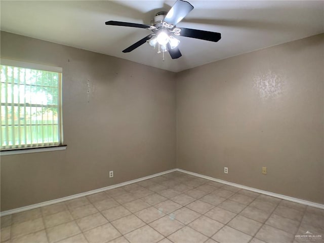 1802 N 17th St, Harlingen, TX 78550 - spare room with ceiling fan and baseboards