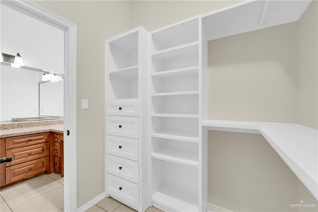 3120 La Puerta Ave, Edinburg, TX 78541 - walk in closet featuring light tile patterned flooring